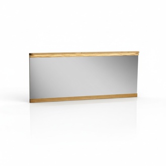 Modern style made of real wooden frame rectangular wall mirror, model - F – L1