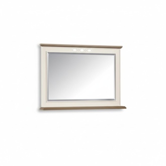 Mirror Wooden frame Wall mirror Classic designer mirror 97x70cm wood xxl big
