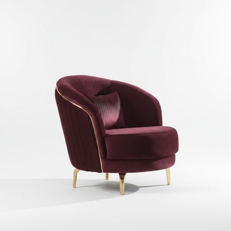 Modern armchair designer seat upholstery fabric textile furniture living room furniture