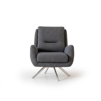 Modern armchair luxury furniture in living room lounge club designer gray interior