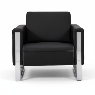 Modern armchair office furniture office chair upholstered chair leather seat