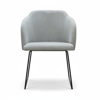 Modern Armchairs Group 8 Chairs Set Green Upholstery Armrest Design Set