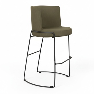 Modern Bar Stool Chair Designer Textile Dining Room Chair Stool Bar Green New