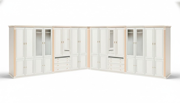 Modern bedroom wardrobe wooden furniture designer walk-in closet