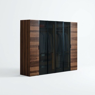 Modern bedroom wardrobe Designer glass wardrobe Luxury furniture