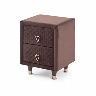 Modern Bedside Table Castle Plain Rectangular Shape Design Style Bedroom
