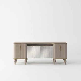 Modern beige sideboard Luxurious sideboard living room wooden cabinet