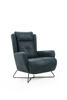 Modern black armchair living room designer seating furniture textile upholstery fabric