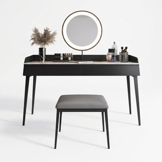 Modern Black Dressing Table Wooden Dresser Designer Cosmetic Table New