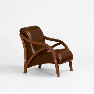 Modern Brown Armchair Study Furniture Armchair Office Furnishings