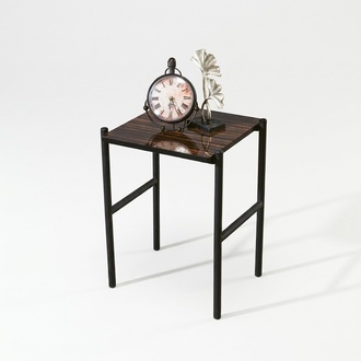 Modern Brown Side Table Living Room Table Luxury Wood Style Furniture