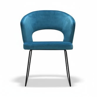 Modern Armchairs Group 8 Chair Set Green Upholstery Armrest Design Set