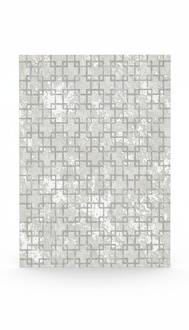 Modern rug with square patterns, short pile, gray, living room rugs.