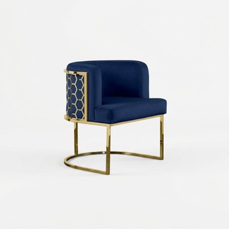 Modern Chair Dining Room Club Chairs Upholstered Chair Blue Armchair New Lounge