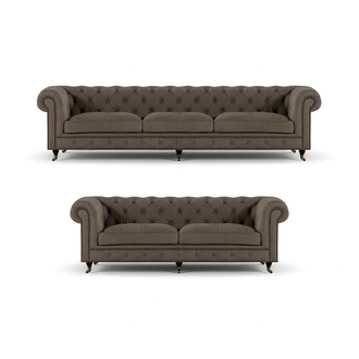Modern Chesterfield Upholstery Suite Elegant Furniture Sofa Set 2-piece