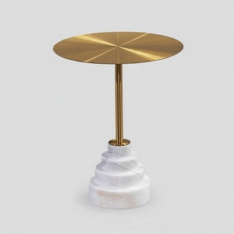 Modern coffee table luxury metal table side tables living room round new