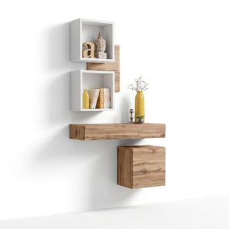 Modern Complete Furnishing 4pcs Hallway Wall Shelves Wall Cabinet New Shelf