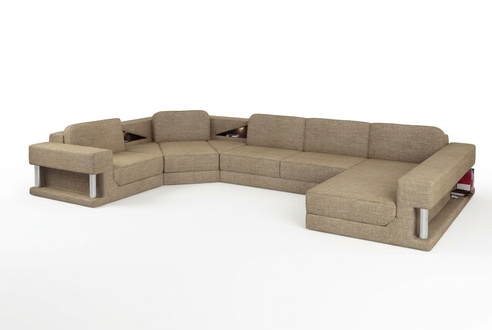 Modern corner sofa couch upholstered leather design sofa set living landscape Parlame