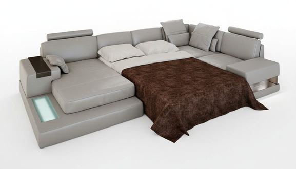 Modern Corner Couch Leather Upholstery Sofa Living Room Design Corner Sofa Furniture