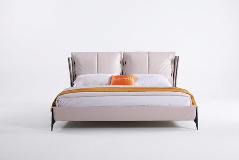 Modern design hotel bed xxl beds luxury double leather faux leather 180x200cm