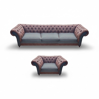 Modern designer sofa set upholstery set luxury leather sofas couches Chesterfield