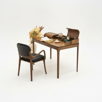 Modern office desk Brown designer desk Office furniture Designer table