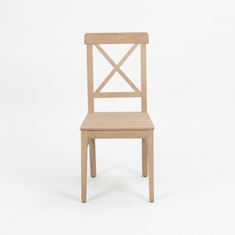 Modern dining chair designer wooden chair luxury single seat without armrests