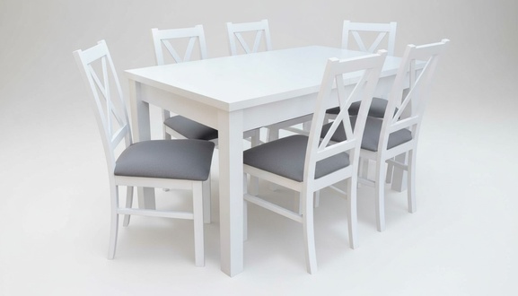 Modern dining room furniture luxurious dining table + 6x chairs table New