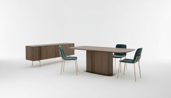 Modern dining room set luxury furniture dining table chairs sideboard