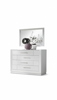 Modern Chest of Drawers 2pc. Set Style Modern Chest of Drawers Mirror Italian Furniture