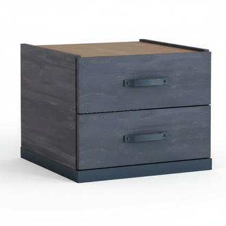 Modern gray wooden nightstand