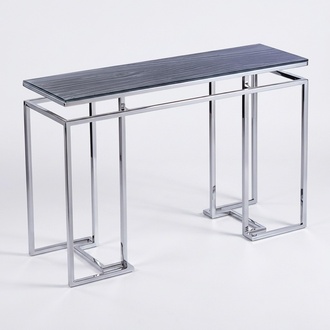 Modern gray console table made of wood