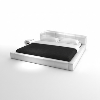 Modern Hotel Frame Sleeping Room Luxury Leather Design Bed Double Beds Marriage
