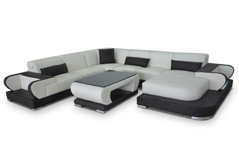 Modern living room sofa soft padded corner furniture custom-made corner sofa