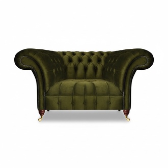 Modern luxury armchair green chesterfield furnishings living room upholstered armchair
