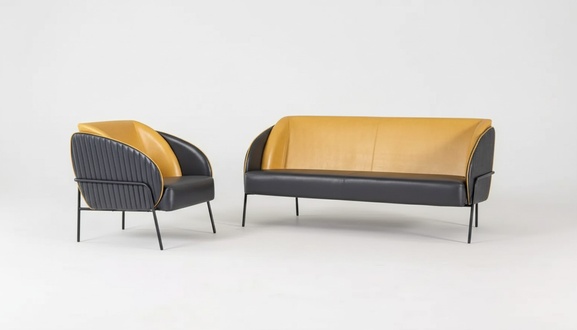 Modern luxury sofa set two seater armchair study design furniture 2+1