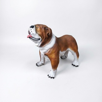 Decorative sculpture designed as dog figurine 90cm height figure