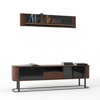 Modern Set TV-lowboard Complete Wall Shelf Living Room Furniture