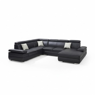 Modern sofa corner unit U shape padded corner couch designer seating furniture sofas