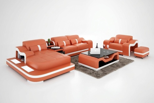 Modern Sofa Corner Sofa L Shape Armchair Coffee Table Stool Corner Sofa Upholstery Stool New