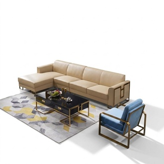 Modern sofa corner sofa L shape armchair coffee table stool corner sofa upholstery 2 pieces. New !