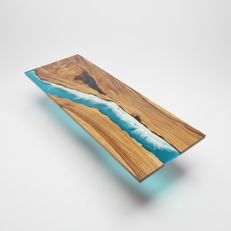 Modern Tables Dining Table Design Table Resin Sea River Furniture 240x90 Epoxy Ocean