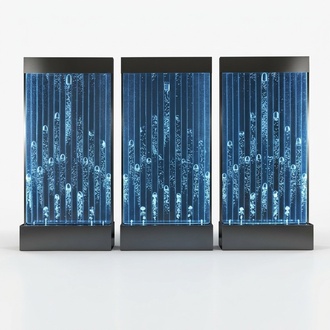 Water Walls Modern Partition Wall LED Water Wall Illuminated Wall Columns 120x240cm