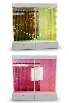 Modern partition wall water walls LED water wall illuminated wall columns 240x240cm