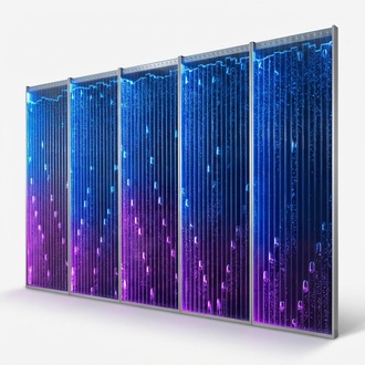 Modern partition wall water walls LED water wall illuminated wall columns 60x240cm