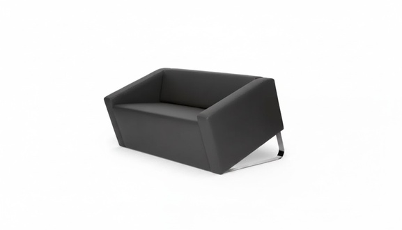 Modern two seater leather sofas upholstered couches study furniture