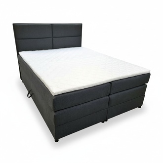 Modern upholstered bed bed beds double bed bed frame double bed 140x200 black