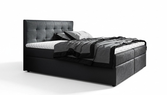 Modern upholstered bed bed beds double bed bed frame double bed 160x200 black