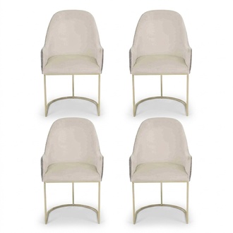 Modern upholstered chair 4x chairs Dining room chair High quality kitchen chair Multicoloured