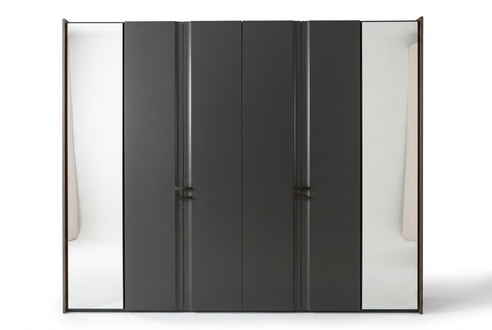 Modern Wardrobe Luxury Wardrobe Wood Wardrobes Glass Taupe Bedroom